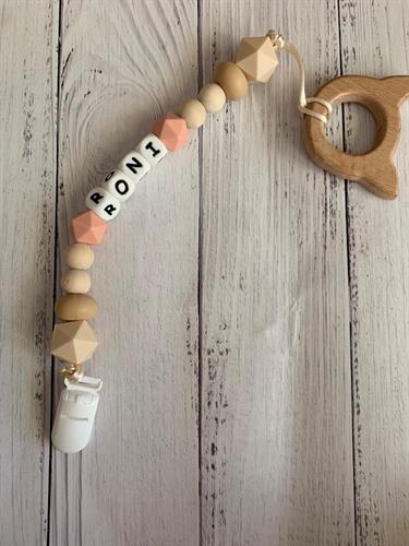 מחזיק מוצץ + נשכן  לבחירה - דגם סקנדינבי