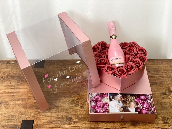 מארז לב רוז גולד