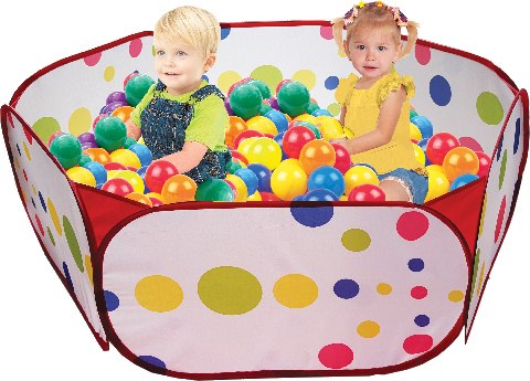 בריכת משחק + 50 כדורים צבעוניים