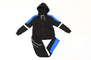 חליפת פוטר קפוצ'ון רוכסן כתפיות בצבעים בנים