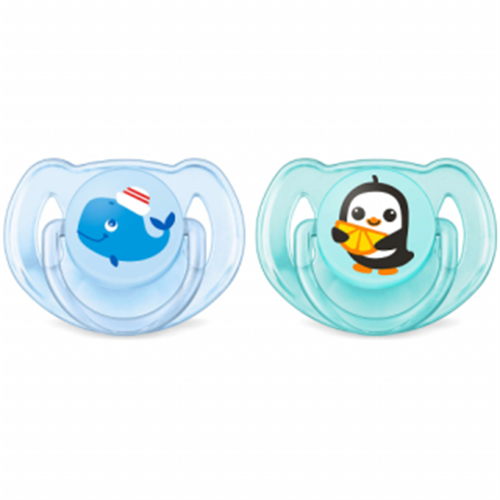 אוונט מוצץ סיליקון קלאסי 6-18  2 יחידות