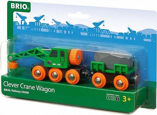 בריו BRIO עגלת מנוף + מגנט 33698