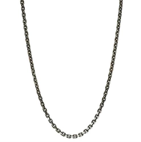 שרשרת חוליות לגבר כסף מושחר