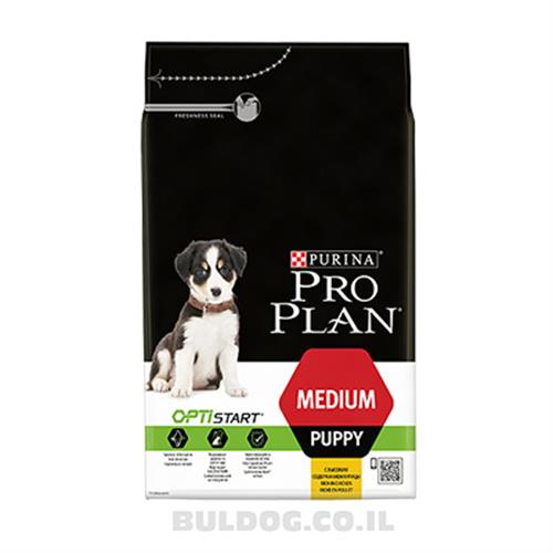 מזון לכלבים גורים מגזע בינוני פרו פלאן 12 ק"ג