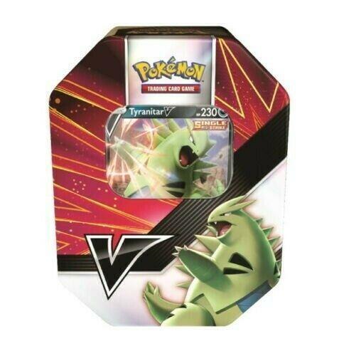 קלפי פוקימון  - Pokémon TCG: Sword & Shield V Strikers Tin – Tyranitar V