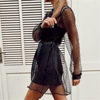 שמלת - שיפון מכופתרת