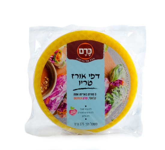 דפי אורז בטעמים שונים - טריו 375 גרם