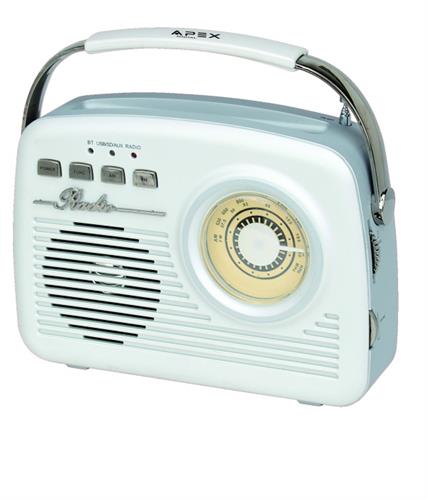 APEX רמקול נייד משולב רדיו בעיצוב רטרו דגם AP1230