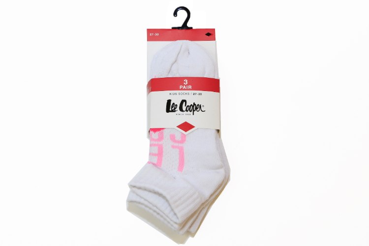 שלישיית גרבי  מגבת LC צבע לבן בנות