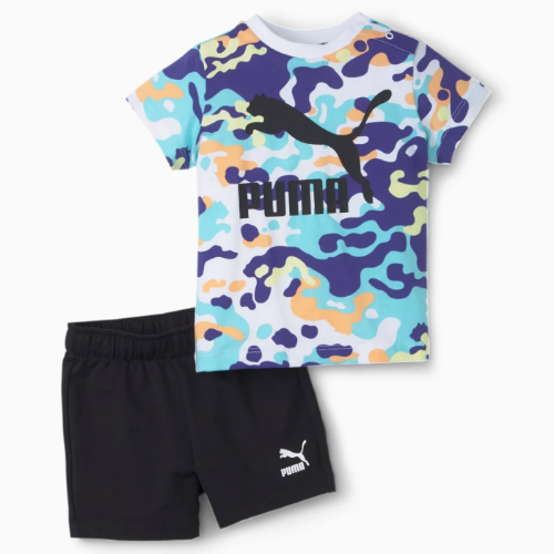 חליפת PUMA תינוקות צבאי סגול - תינוקות ועד 4 שנים