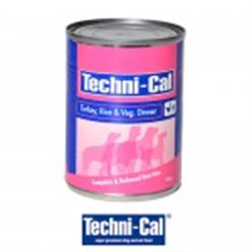 שימורים לכלב טכניקל הודו ואורז 374 גרם בקופסה