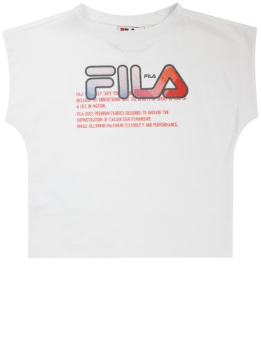 טישירט קרופ FILA עטלף לבן 4-16