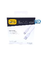 כבל סינכרון וטעינה OTTERBOX USB TO TYP-C לבן באורך 1 מטר