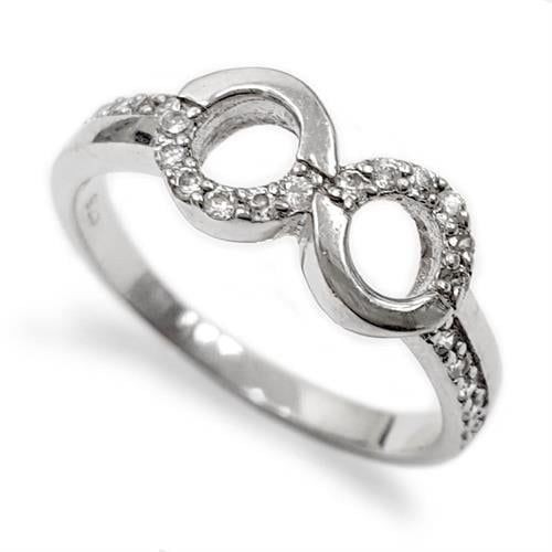 טבעת כסף משובצת אבני זרקון RG5564 | תכשיטי כסף | טבעות כסף