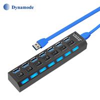 מפצל USB3.0 לחיבור 7 משכשירים בחיבור USB3.0 מבית Dynamode