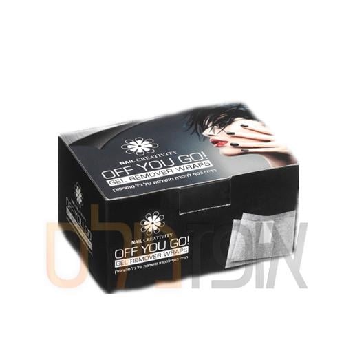 נייר אלומיניום + פד להסרת ג'ל 100יח'