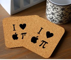 I love apple pie coaster