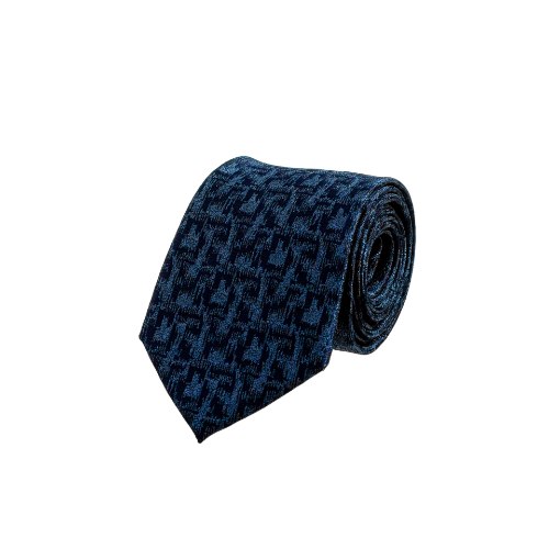 עניבה יוקרתית כחול עם משיכות מכחול