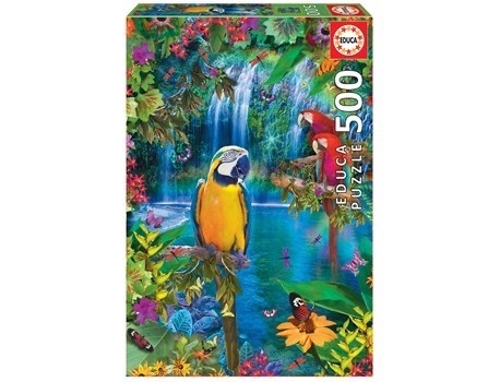 פאזל-500 חלקים-תוכים