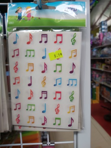 מדבקות תווי נגינה