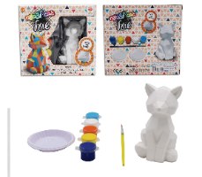 גבס לצביעה דמות גאומטרית שועל