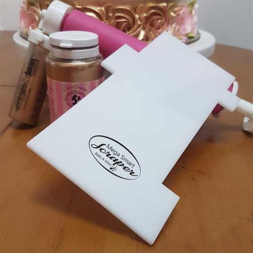 קלף מגה מדורג ליצירה מדרגות בעוגה | קלף להחלקת עוגה | משטח ליצירת קומות בעוגות קרם