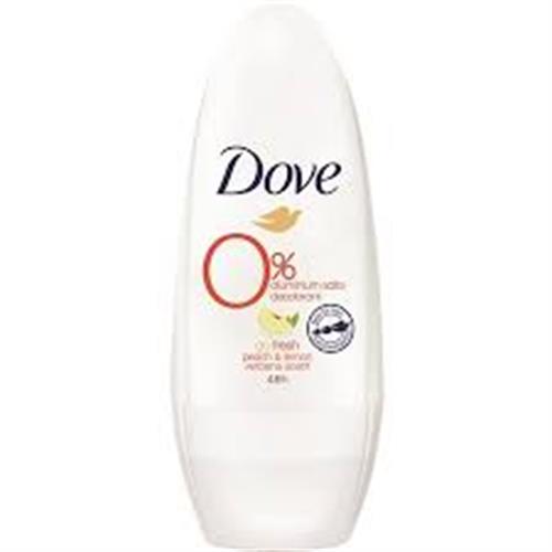 דאודורנט רול דאב ללא מלחי אלומיניום בניחוח אפרסק ולואיזה לימונית 50 מל