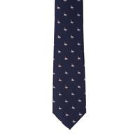 עניבה דגם חסידה כחול