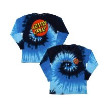 SANTA CRUZ Boys Classic Dot L/S Regular T-Shirt Blue Ocean