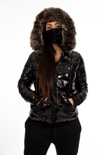 מעיל מבריק נשים