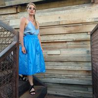 חצאית נילון יפני - ROYAL