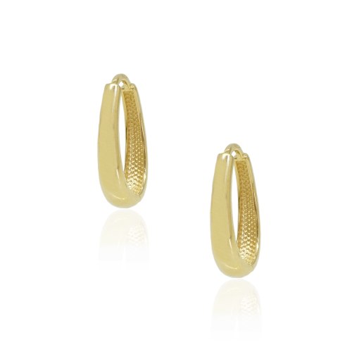 עגילי חישוק זהב קטנים א סימטרים 