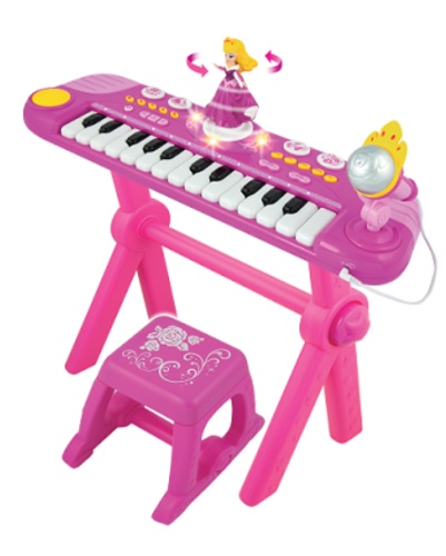 אורגן עם מקרופון ונסיכה מסתובבת