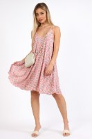 שמלת ויסקוזה אמי ורודה