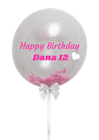 בלון שקוף נוצות