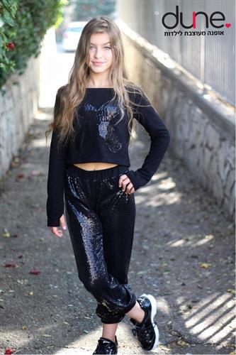 חולצת בטן סריג +אפליקציית X