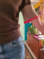 חולצת סריג עדינה ואקלקטית מידה S/M