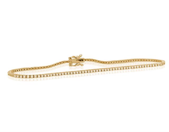 צמיד טניס יהלומים לבנים 1 קראט