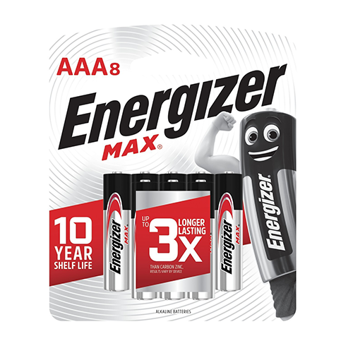 מארז 8 סוללות Energizer AAA