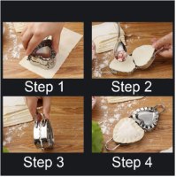 סט כיסוני בצק - בצורות לב וריבוע