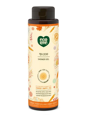 Ecolove  סבון גוף מתמציות אורגניות גזר דלעת ובטטה 500 מל