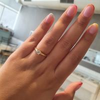 טבעת יהלום קלאסית 0.60 קראט |טבעת יהלום זהב צהוב 14 קרט|תעודה IGL