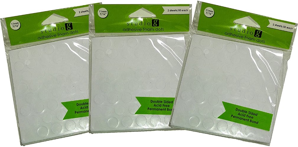 דבק דו"צ עיגולים עבה - 50 מדבקות