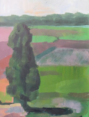 עץ קוביסטי- נוף גליל עליון, הדפס ציור על קנבס