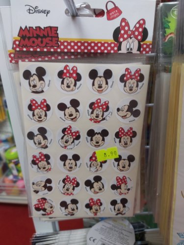 מדבקות מיני מאוס עגול