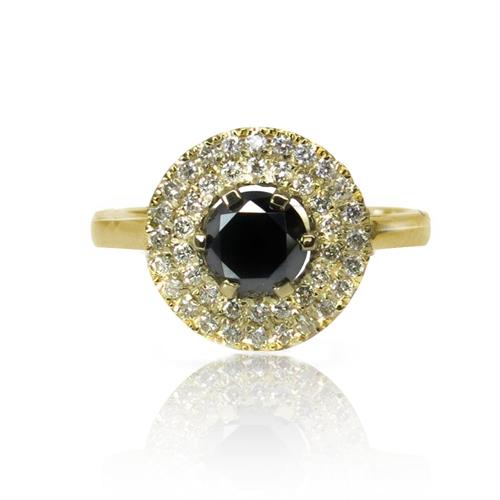 טבעת יהלומים 'רויאל פרינסס' 1.40 קראט בזהב 14 קאראט