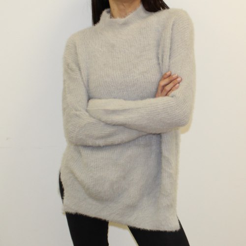 סריג פאשן חצי גולף אפור