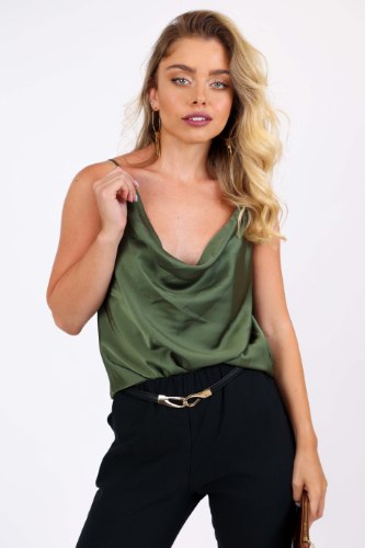 גופית ערב לולו שחור/זית