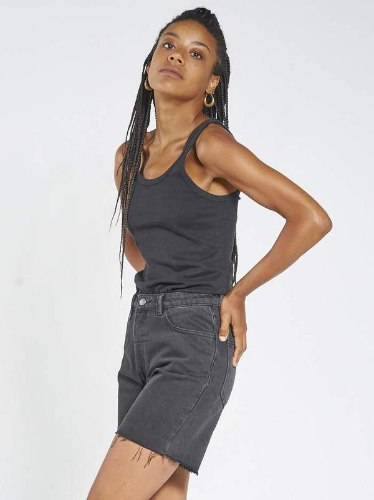 ג'ינס ברמודה שחור THRILLS THELMA