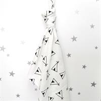 שמיכת טטרה גדולה שחור-לבן